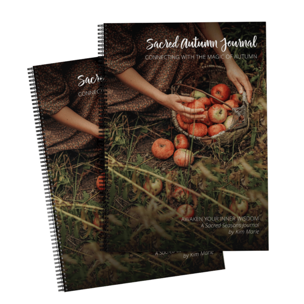 Sacred Autumn Journal, part of Sacred Seasons Journals by Kim Marie. Connect with Nature and yourself by connecting with the Seasons.